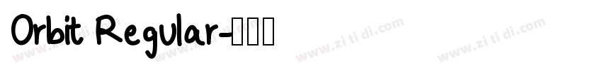 Orbit Regular字体转换